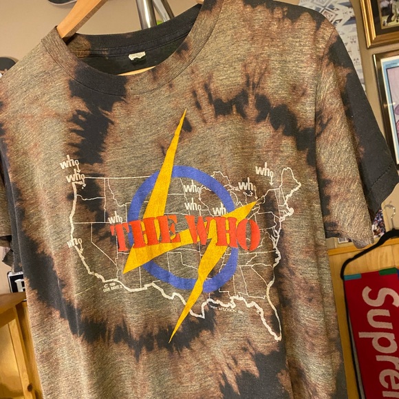 The Who Vintage spiral reverse die one of one custom 1980 30+ years old REAL VTG - Picture 2 of 9